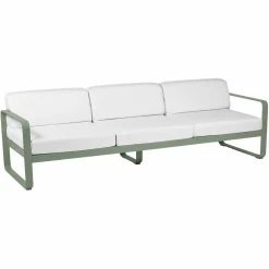 Canapés Et Fauteuils De Jardin>Camif FERMOB Canapé 3 Places Bellevie Blanc Grisé en Aluminium - Cactus