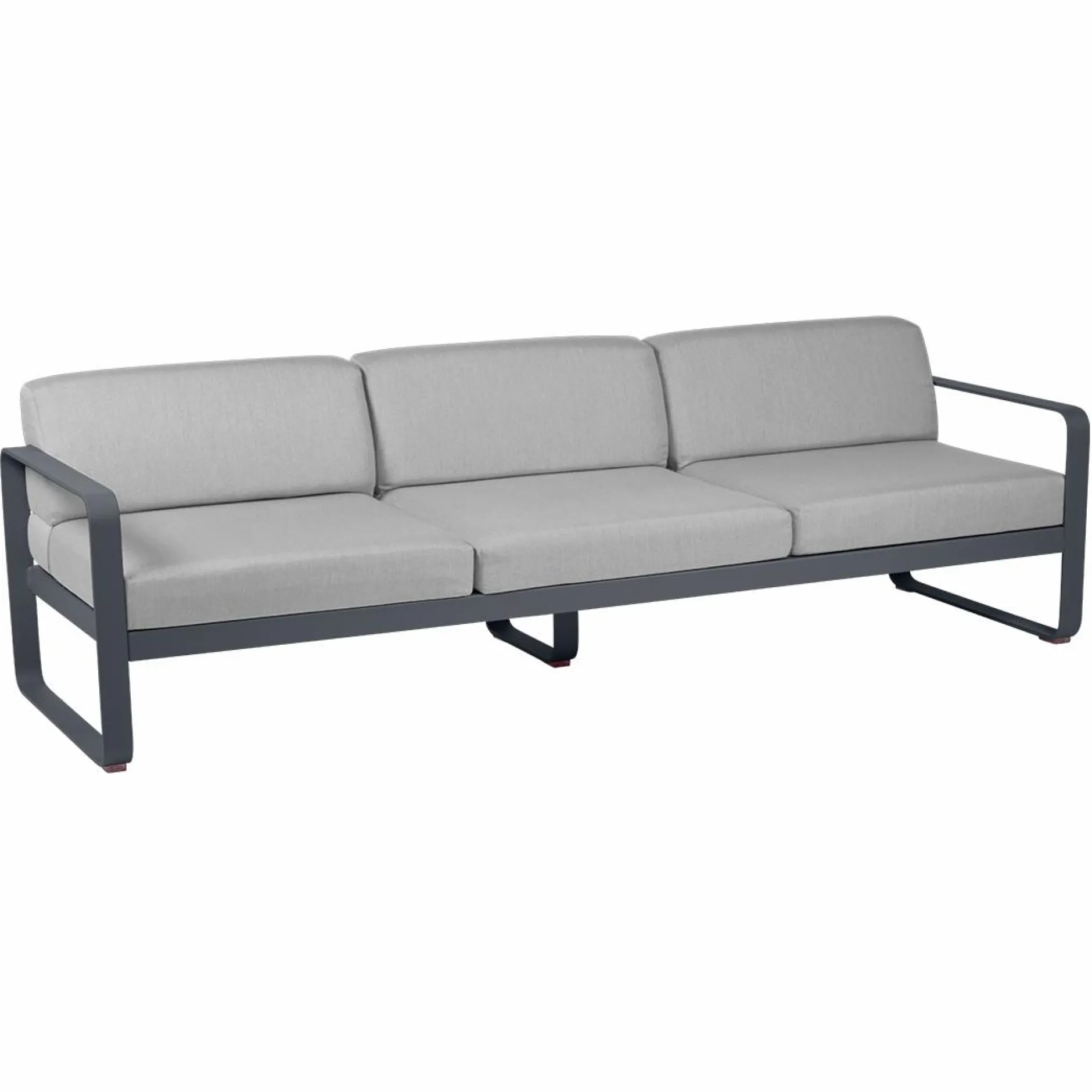 Canapés Et Fauteuils De Jardin>Camif FERMOB Canapé 3 Places Bellevie Gris Flanelle en Aluminium - Carbone