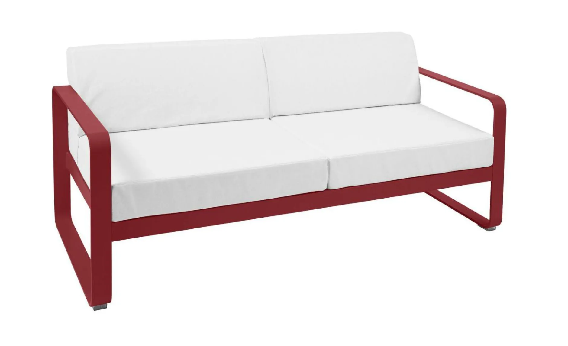 Canapés Et Fauteuils De Jardin>Camif FERMOB Canapé 2 Places Bellevie Blanc Grisé en Aluminium - Piment