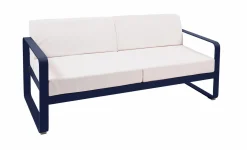 Canapés Et Fauteuils De Jardin>Camif FERMOB Canapé 2 Places Bellevie Blanc Grisé en Aluminium - Bleu Abysse