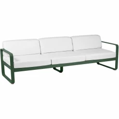 Canapés Et Fauteuils De Jardin>Camif FERMOB Canapé 3 Places Bellevie Blanc Grisé en Aluminium - Cèdre