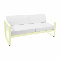Canapés Et Fauteuils De Jardin>Camif FERMOB Canapé 2 Places Bellevie Blanc Grisé en Aluminium - Citron Givré