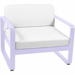 Canapés Et Fauteuils De Jardin>Camif FERMOB Fauteuil Bellevie Blanc Grisé en Aluminium - Guimauve