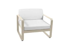Canapés Et Fauteuils De Jardin>Camif FERMOB Fauteuil Bellevie Blanc Grisé en Aluminium - Muscade