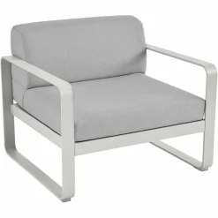 Canapés Et Fauteuils De Jardin>Camif FERMOB Fauteuil Bellevie Gris Flanelle en Aluminium - Gris Argile