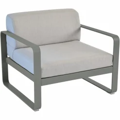 Canapés Et Fauteuils De Jardin>Camif FERMOB Fauteuil Bellevie Gris Flanelle en Aluminium - Romarin