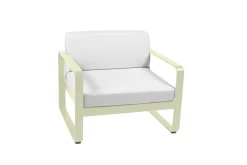 Canapés Et Fauteuils De Jardin>Camif FERMOB Fauteuil Bellevie Blanc Grisé en Aluminium - Tilleul