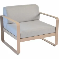 Canapés Et Fauteuils De Jardin>Camif FERMOB Fauteuil Bellevie Gris Flanelle en Aluminium - Muscade