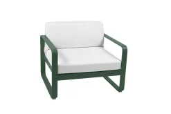 Canapés Et Fauteuils De Jardin>Camif FERMOB Fauteuil Bellevie Blanc Grisé en Aluminium - Cèdre