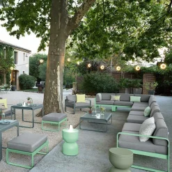 Canapés Et Fauteuils De Jardin>Camif FERMOB Fauteuil Bellevie Gris Flanelle en Aluminium - Bleu Abysse