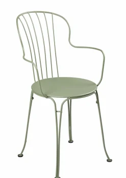 Fauteuils De Jardin>Camif FERMOB Lot de 2 Fauteuils Empilables Opéra+ en Acier - Cactus