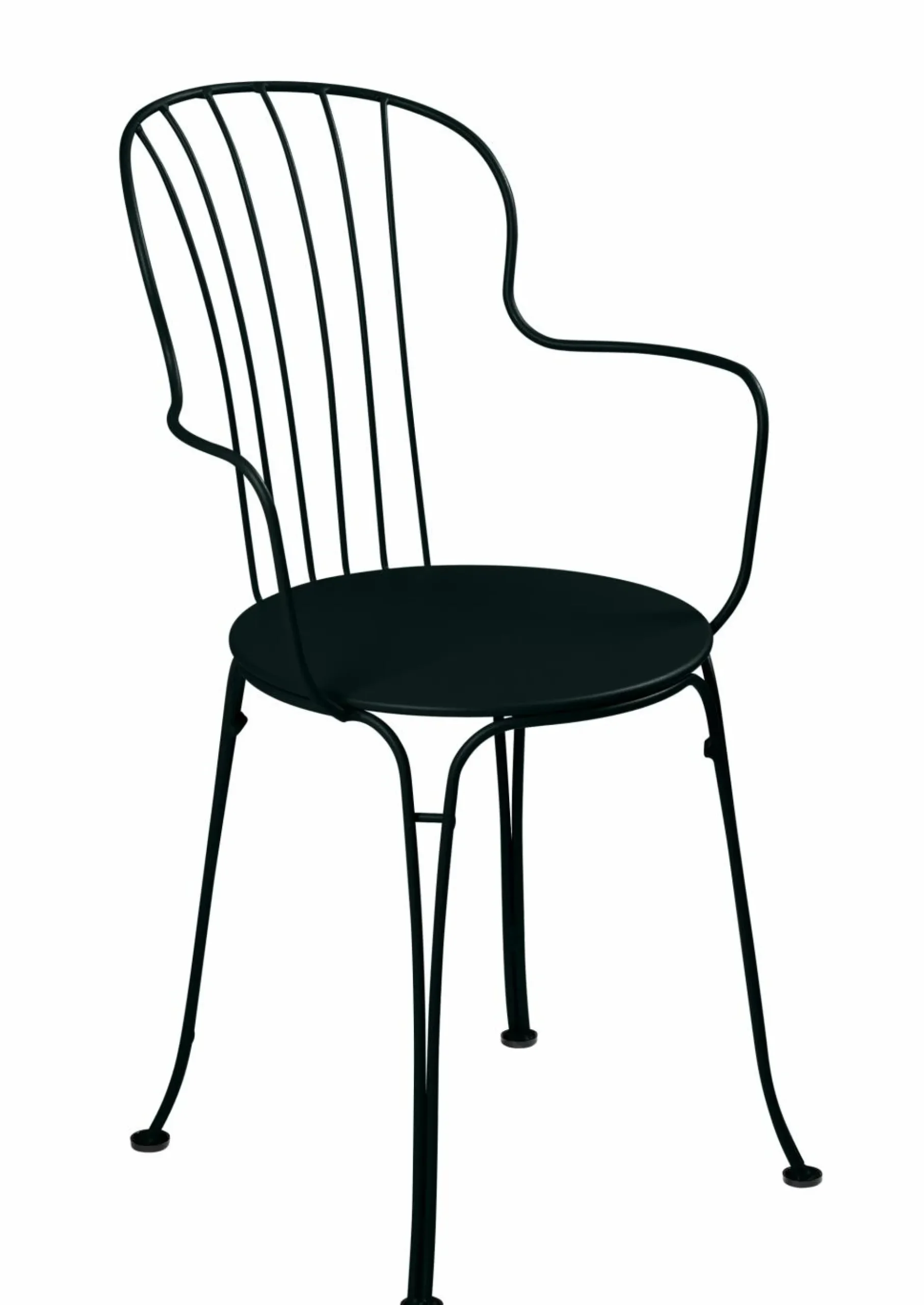Fauteuils De Jardin>Camif FERMOB Lot de 2 Fauteuils Empilables Opéra+ en Acier - Réglisse