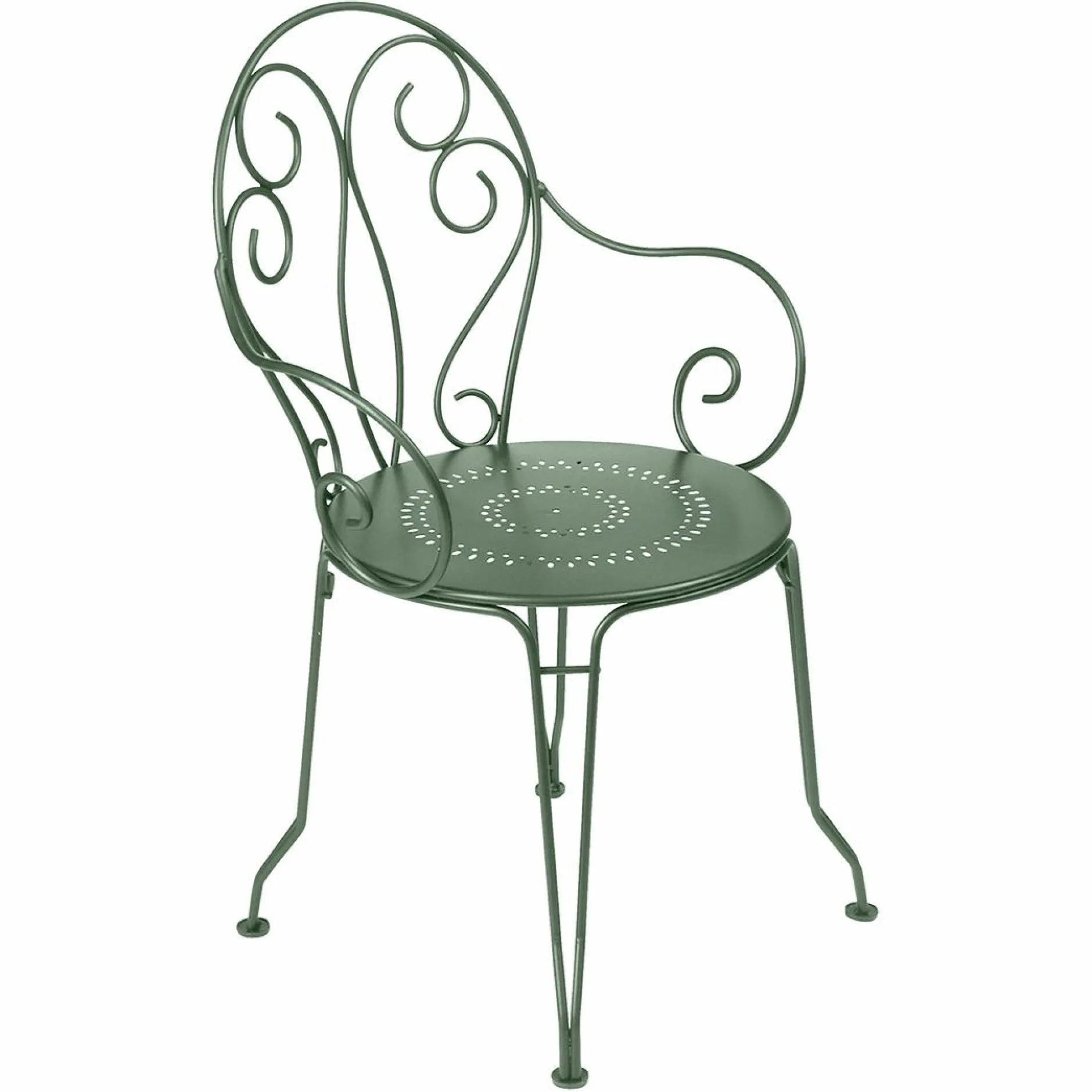 Fauteuils De Jardin>Camif FERMOB Lot de 2 Fauteuils Empilables Montmartre en Acier - Cactus