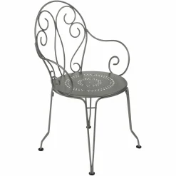 Fauteuils De Jardin>Camif FERMOB Lot de 2 Fauteuils Empilables Montmartre en Acier - Romarin