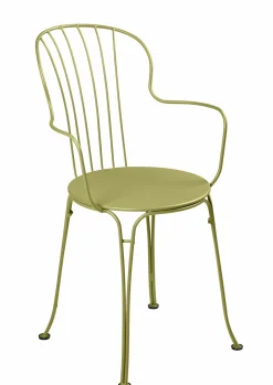Fauteuils De Jardin>Camif FERMOB Lot de 2 Fauteuils Empilables Opéra+ en Acier - Tilleul