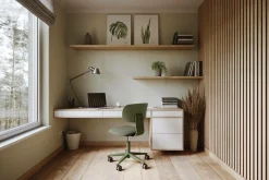 Chaises De Bureau>Camif FLOKK Chaise de bureau assise capitonnée Tion 2140 - Vert Mousse