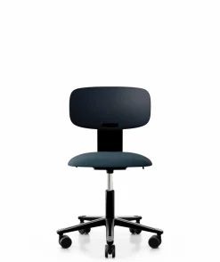 Chaises De Bureau>Camif FLOKK Chaise de bureau assise capitonnée Tion 2140 - Bleu Nuit