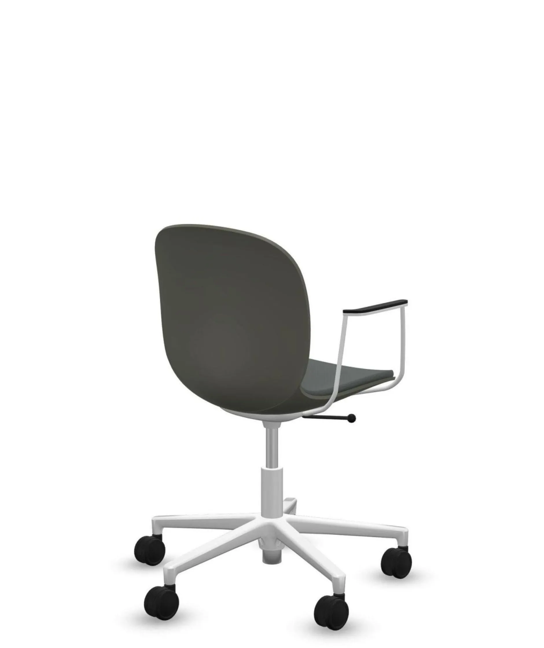 Chaises De Bureau>Camif FLOKK Chaise de bureau assise capitonnée avec accoudoirs Noor 6070S - Gris
