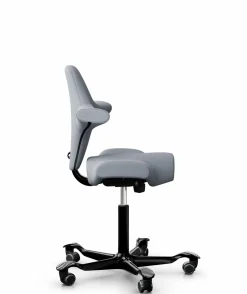 Chaises De Bureau>Camif FLOKK Chaise de bureau assis debout Capisco 8106 - - Roulettes pour sol dur Gris Clair