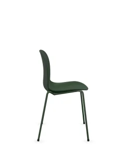 Chaises De Bureau>Camif FLOKK Chaise empilable coque polypropilène et pieds métal Noor 6050 - Vert Sapin
