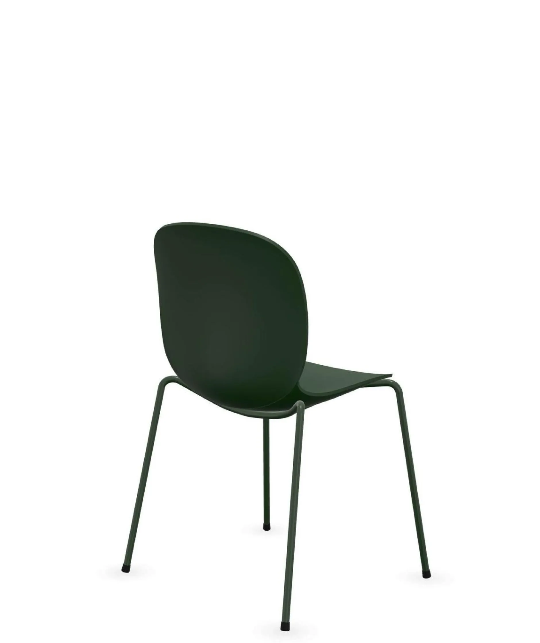 Chaises De Bureau>Camif FLOKK Chaise empilable coque polypropilène et pieds métal Noor 6050 - Vert Sapin