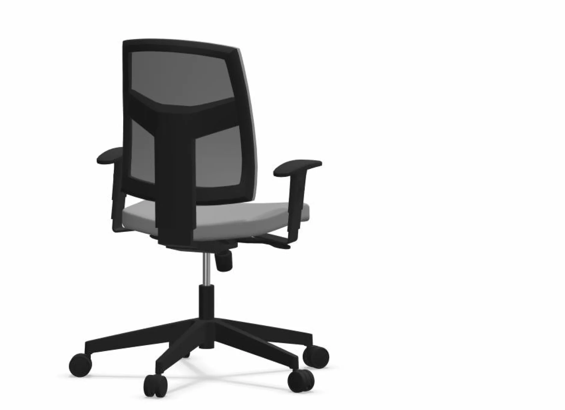 Chaises De Bureau>Camif FLOKK Fauteuil de bureau dossier capitonné et accoudoirs réglables Raya 23S - - Roulettes pour sol dur Gris