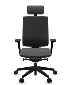 Chaises De Bureau>Camif FLOKK Fauteuil de bureau avec tétière Xenon Net 111SFL - - Roulettes pour sol dur Gris
