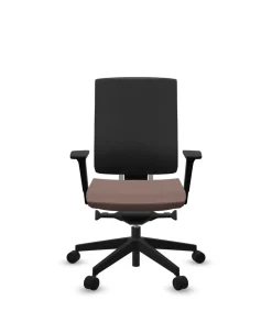 Chaises De Bureau>Camif FLOKK Fauteuil de bureau sans têtière Xenon Net 101SFL - - Roulettes pour sol dur Terracotta