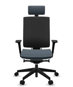 Chaises De Bureau>Camif FLOKK Fauteuil de bureau avec tétière Xenon Net 111SFL - - Roulettes pour sol dur Bleu