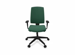Chaises De Bureau>Camif FLOKK Fauteuil de bureau dossier capitonné et accoudoirs réglables Raya 23S - - Roulettes pour sol dur Vert