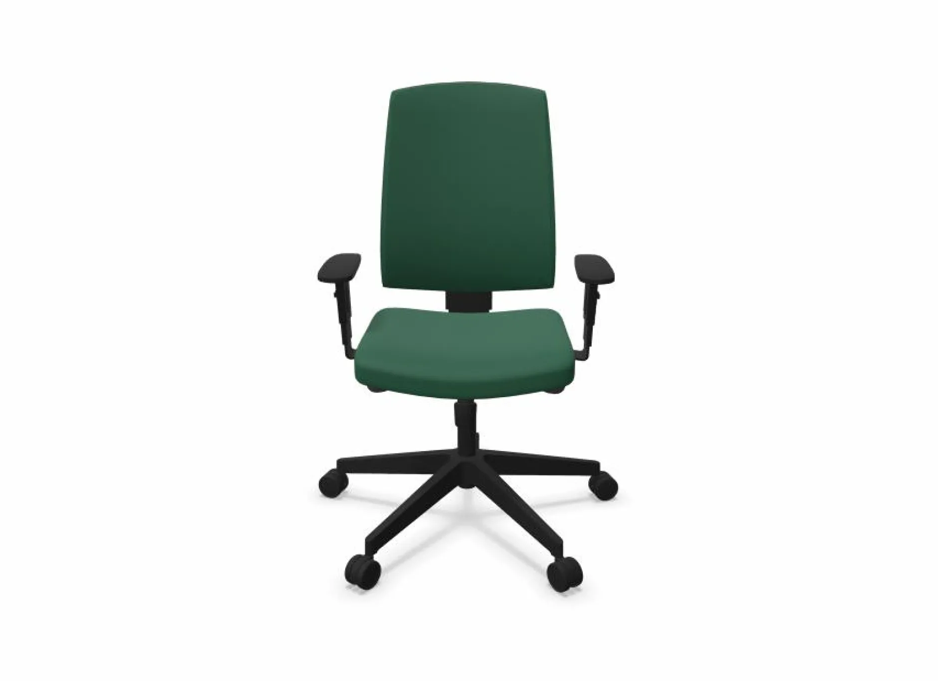 Chaises De Bureau>Camif FLOKK Fauteuil de bureau dossier capitonné et accoudoirs réglables Raya 23S - - Roulettes pour sol dur Vert