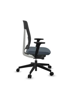 Chaises De Bureau>Camif FLOKK Fauteuil de bureau sans têtière Xenon Net 101SFL - - Roulettes pour sol dur Bleu