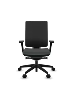 Chaises De Bureau>Camif FLOKK Fauteuil de bureau sans têtière Xenon Net 101SFL - - Roulettes pour sol souple Noir