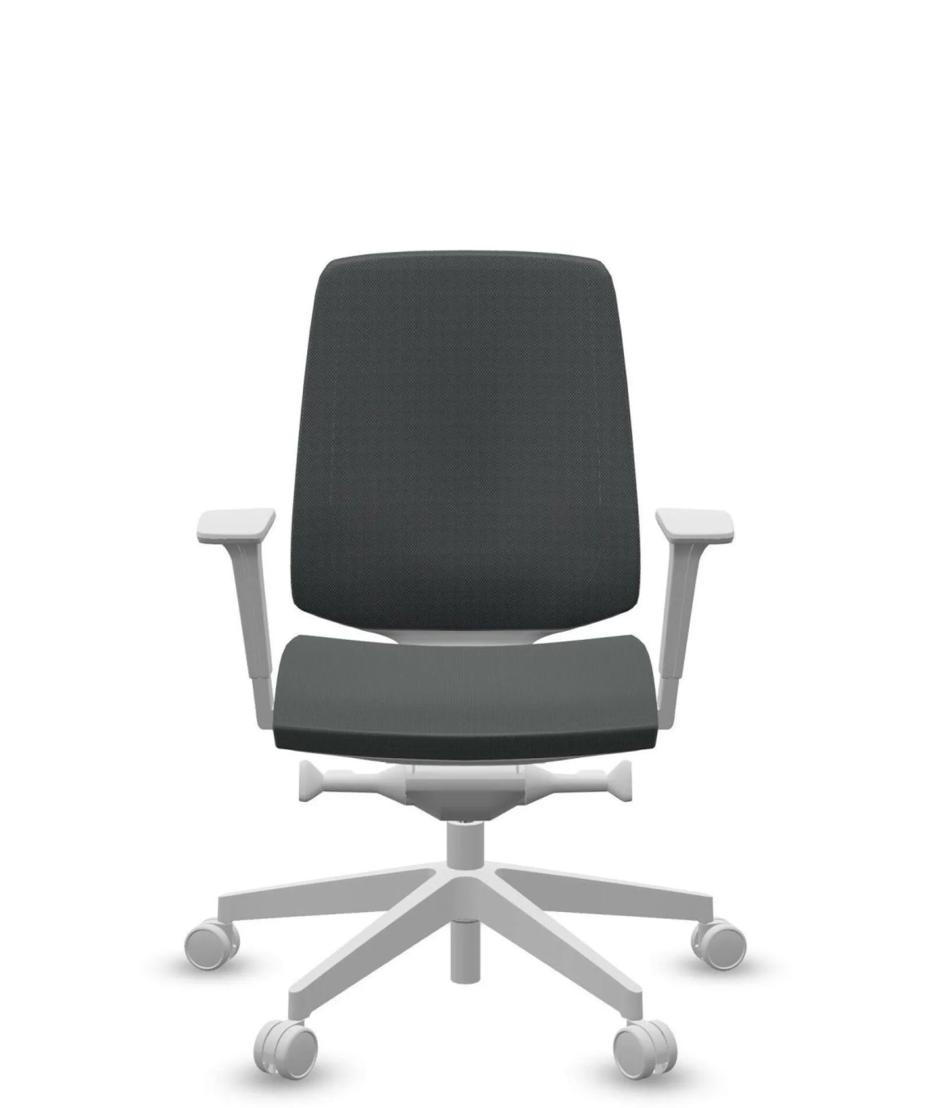 Chaises De Bureau>Camif FLOKK Fauteuil de bureau base grise et dossier résille Light Up 250SL - - Roulettes pour sol dur Assise Grise