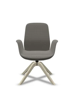 Chaises De Bureau>Camif FLOKK Fauteuil de bureau à dossier inclinable pieds bois Ellie Pro 20HW - Beige