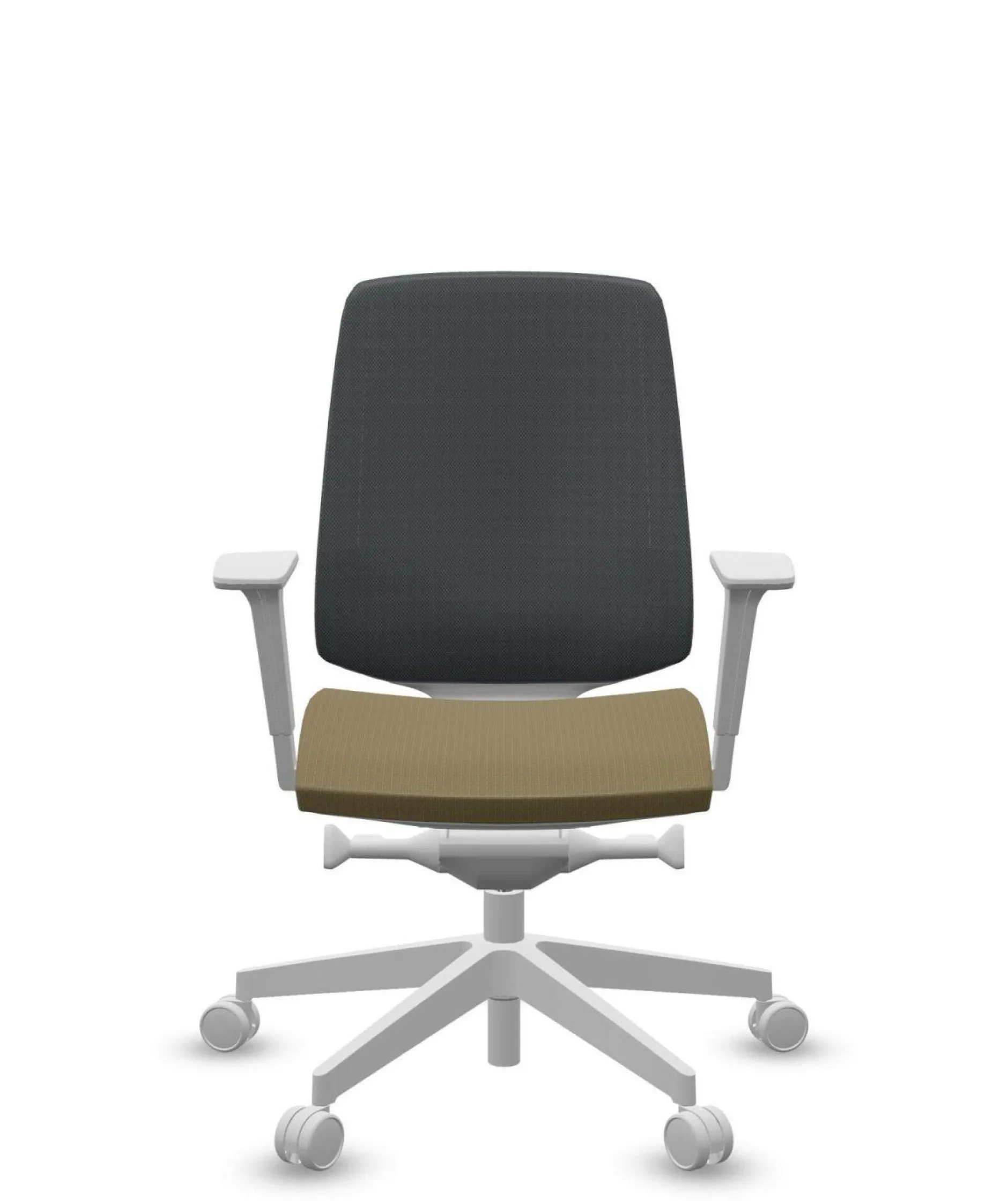 Chaises De Bureau>Camif FLOKK Fauteuil de bureau base grise et dossier résille Light Up 250SL - - Roulettes pour sol dur Assise Jaune