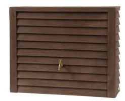 Récupérateurs D'Eau>Camif GARANTIA Kit Récupérateur d'Eau 350 L Woody Aspect Bois Foncé