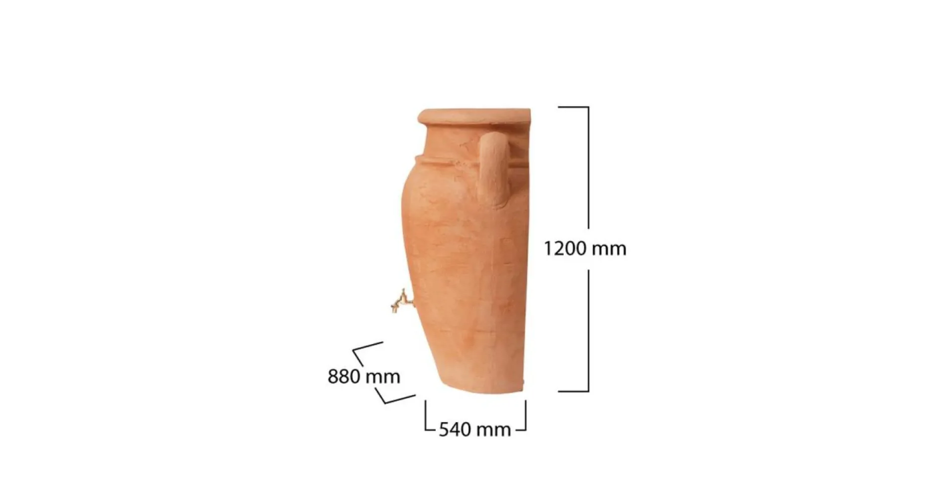 Récupérateurs D'Eau>Camif GARANTIA Kit Récupérateur d'Eau Amphore Murale 260 L Antik