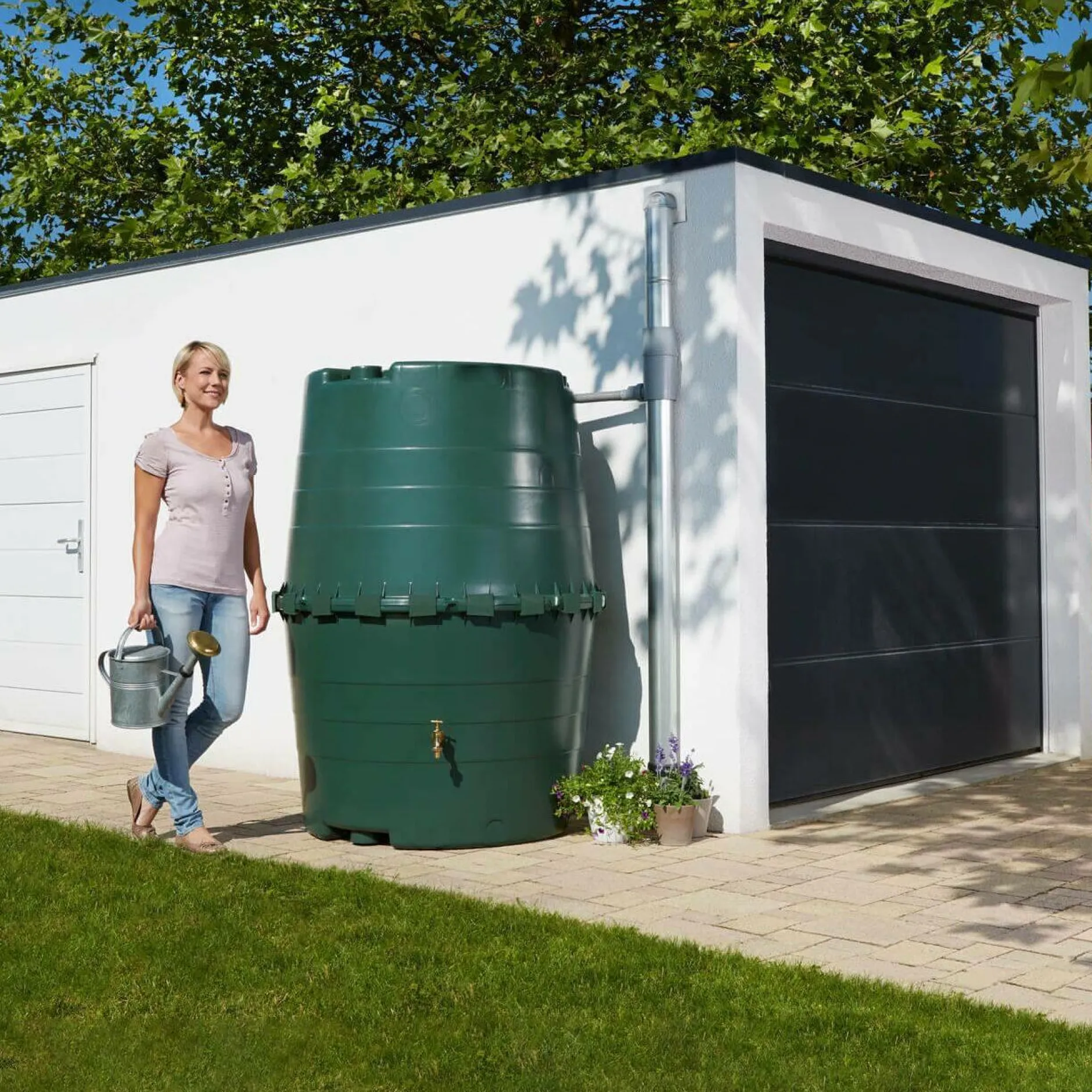 Récupérateurs D'Eau>Camif GARANTIA Kit Récupérateur d'Eau 1300 L Top Tank