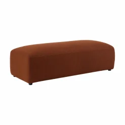 Repose-Pieds>Camif Grand pouf tissu Pavel - Rouille