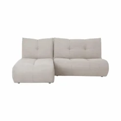 Canapés Modulables>Camif Grande chauffeuse et méridienne tissu Benny - - 1,5 place Naturel