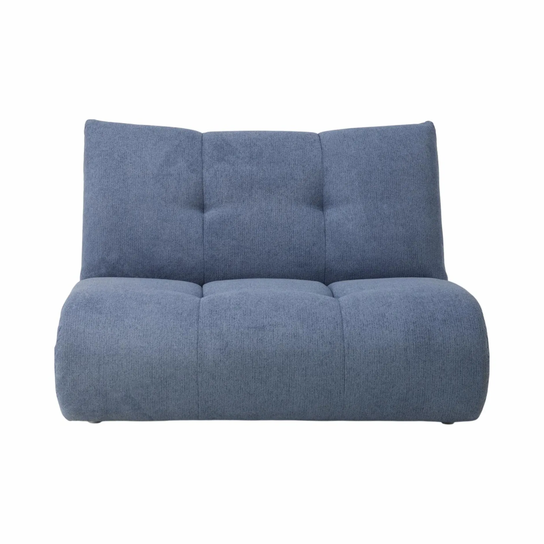 Canapés Modulables>Camif Grande chauffeuse pour canapé modulable tissu Benny - - 1,5 place Bleu
