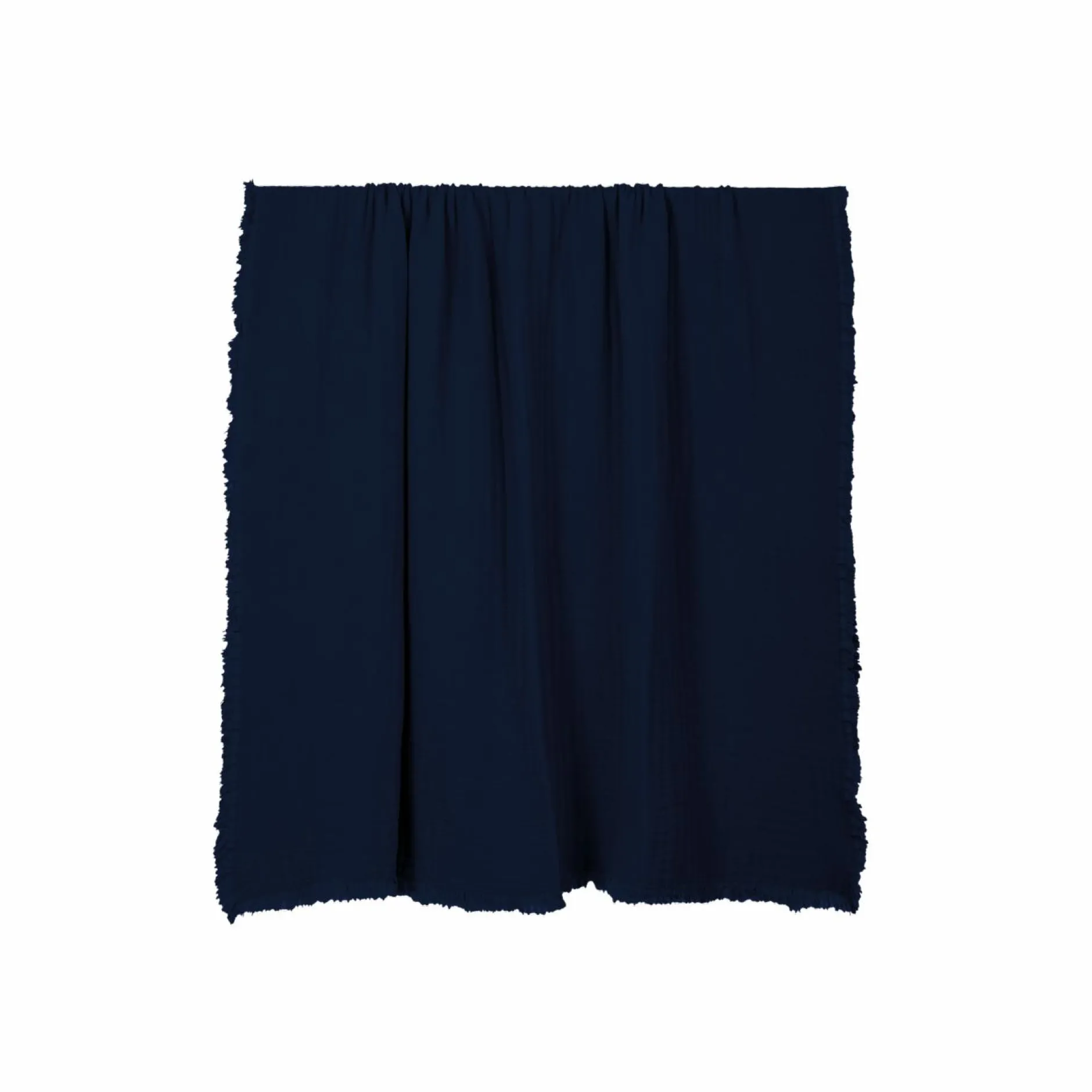 Plaids|Plaids>Camif HAOMY Plaid double voile de coton Vanly - - 130 x 180 cm Encre