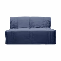 Housses De Clic-Clac Et Bz|Housses De Clic-Clac Et Bz>Camif Housse de BZ Carlos - - 140 x 190 cm Bleu Minéral