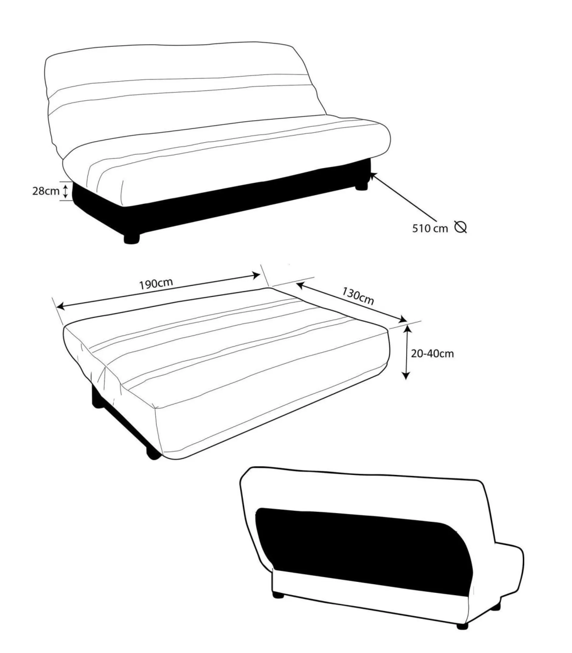 Housses De Clic-Clac Et Bz|Housses De Clic-Clac Et Bz>Camif Housse de clic-clac Soleil et sa bande socle, mastic
