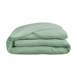 Housses De Couette>Camif Housse de couette coton bio Fil & Sens - - 140 x 200 cm Vert d'Eau