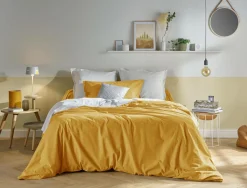 Housses De Couette>Camif Housse de couette coton bio Fil & Sens - - 140 x 200 cm Achillée