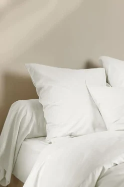 Housses De Couette>Camif Housse de couette coton lin Valentine - - 140 x 200 cm Blanc