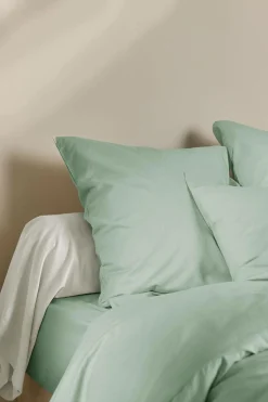 Housses De Couette>Camif Housse de couette coton lin Valentine - - 140 x 200 cm Bleu écume