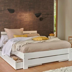 Housses De Couette>Camif Housse de couette percale bio Elise - - 140 x 200 cm Lin